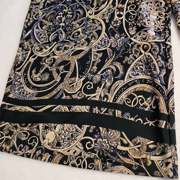 H&M Women's Size 14 NWT High Waisted Paisley Print Wide Leg Pants - Picture 2 of 11